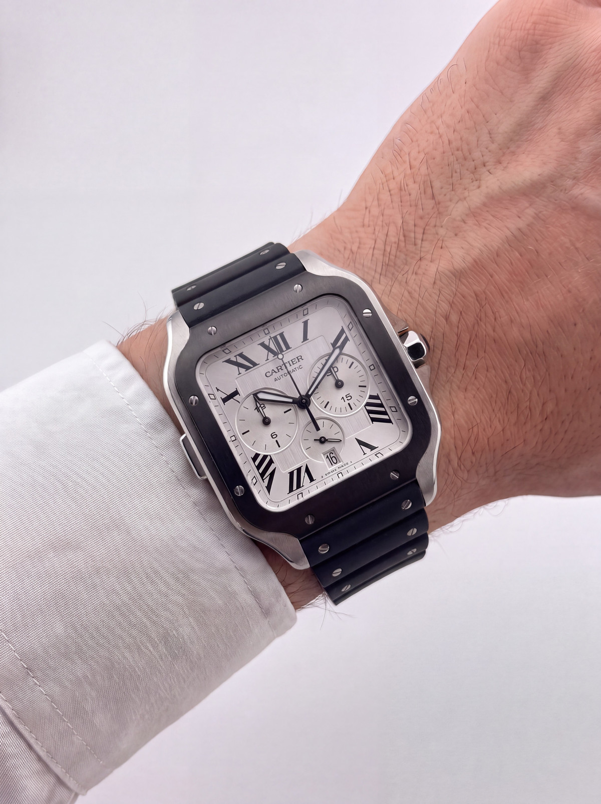 Cartier Santos Chronograph - Wrist Shot